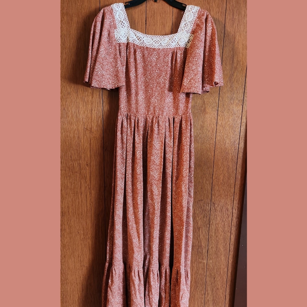 Handmade long boho dress